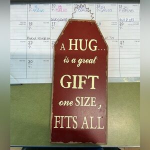 Red Decorative Wall Sign